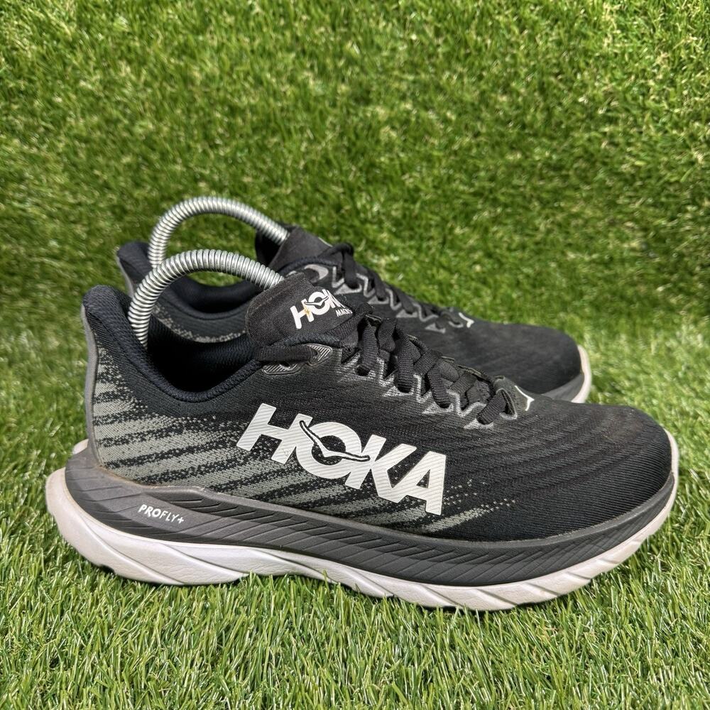 Hoka One One Mach 5 Women's Black and White Sneaker Size 7.5b #1127894 BCSTL